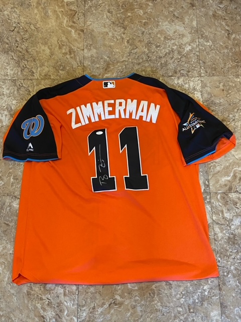 Ryan Zimmerman Autographed Jersey Washington Nationals