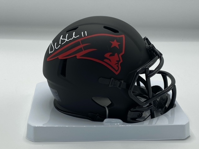 drew bledsoe autographed helmet