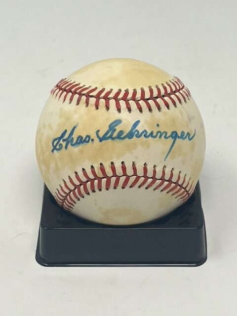 Charlie Gehringer Autographed Detroit Tigers OAL Baseball JSA