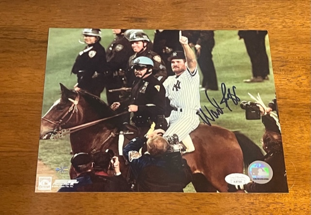 Wade Boggs Autographed New York Yankees 8X10 Photo JSA - Got