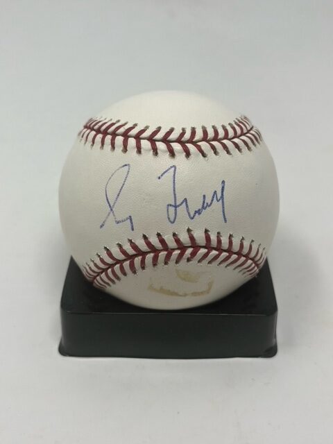 Greg Maddux Autographed Atlanta Braves ROML Baseball JSA - Got