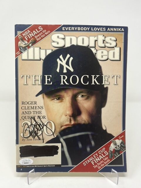 Roger Clemens Autographed New York Yankees Sports Illustrated June
