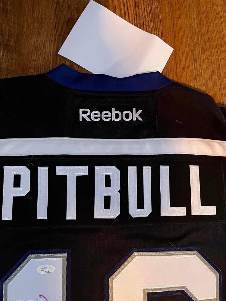 Pitbull (Rapper Singer) Autographed 2016 Event worn Authentic Tampa Bay  Lightning Jersey JSA - Got Memorabilia