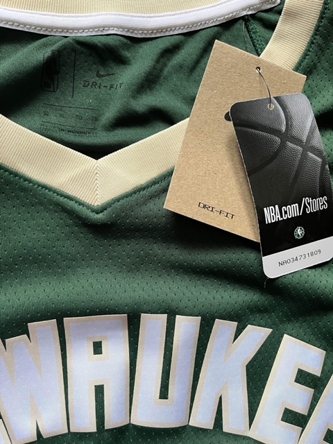 Giannis Antetokounmpo Milwaukee Bucks Autographed Nike Green Icon