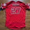 Angels Mike Trout Authentic Signed White Majestic Cool Base Jersey MLB –  Super Sports Center