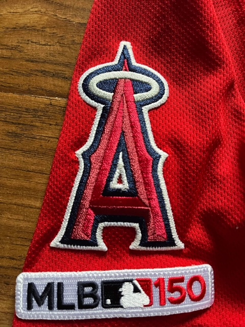 Mike Trout Autographed Red Angels Majestic Jersey Xl Psa/dna Certified