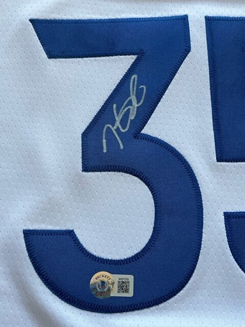 Kevin Durant Golden State Warriors Signed Autographed Blue Jersey