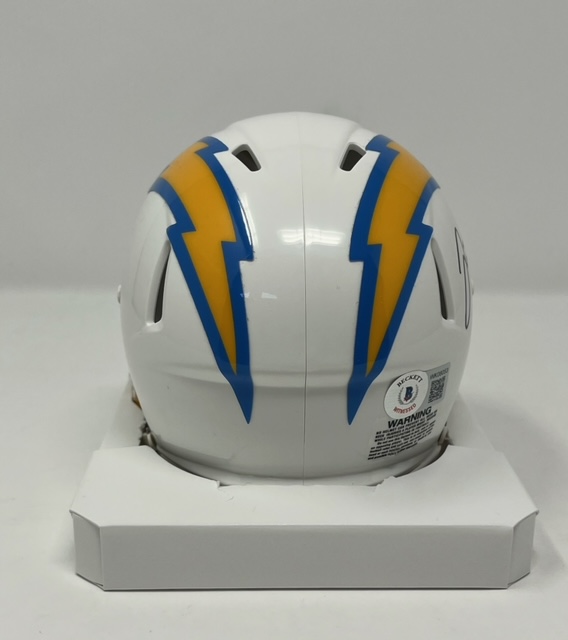 Justin Herbert Los Angeles Chargers Autographed Football Mini Helmet –