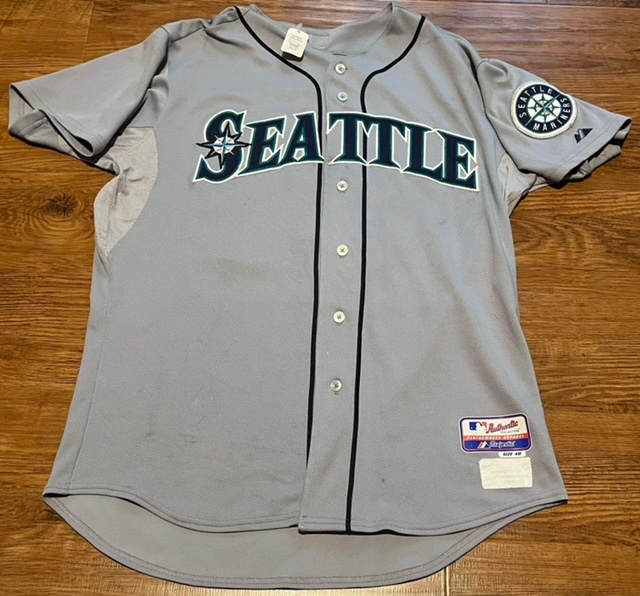 Mike Carp Seattle Mariners 9/12/2009 Game Worn Away Jersey MLB