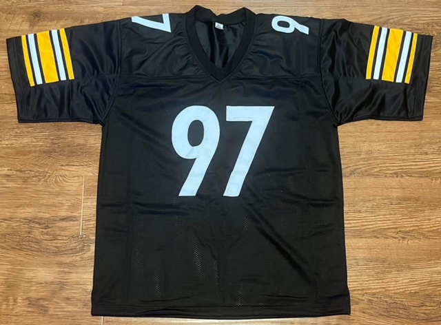 Cameron Heyward Signed Steelers Throwback Jersey (Heyward Player