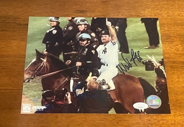 Wade Boggs Autographed New York Yankees 8X10 Photo JSA