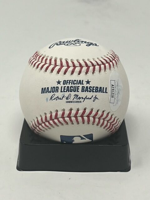 Andruw Jones Autographed Atlanta Braves ROML Baseball JSA - Got