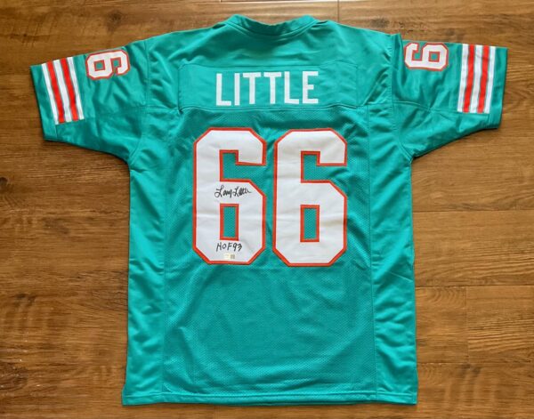 Larry Little Autographed Miami Dolphins HOF 93 Pro Style Jersey Tristar