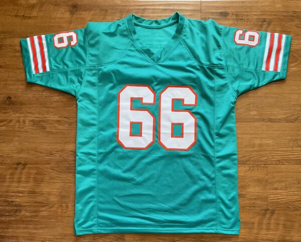 Larry Little Autographed Miami Dolphins HOF 93 Pro Style Jersey Tristar - Image 3