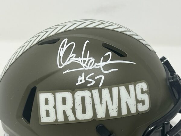 Clay Matthews Autographed Cleveland Browns 75-05 Speed Mini Helmet- Pr –  The Jersey Source