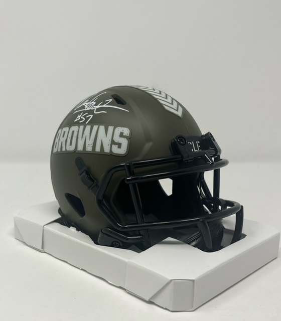 Clay Matthews Autographed Cleveland Browns Mini Helmet Beckett BAS