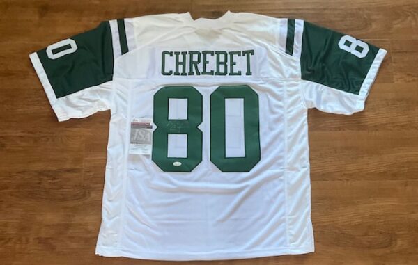 Wayne Chrebet Autographed New York Jets Pro Style Jersey JSA COA