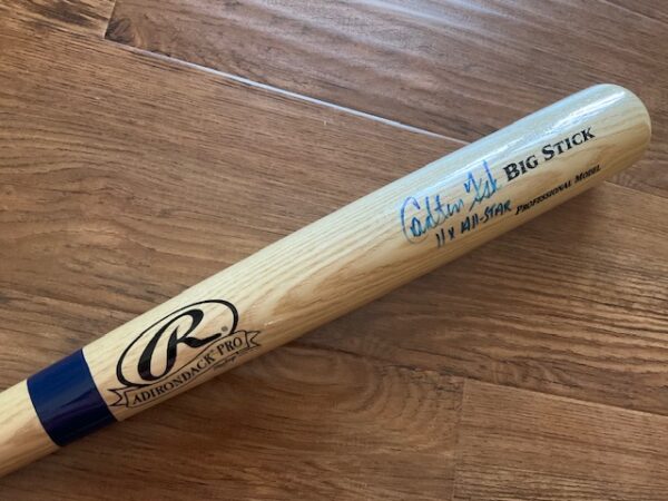 Carlton Fisk Autographed Boston Red Sox 11X All Star Rawlings Big Stick Bat JSA COA