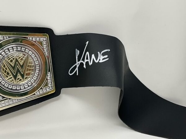 Kane Autographed 2014 Mattel WWE Wrestling Championship Belt JSA COA - Image 2