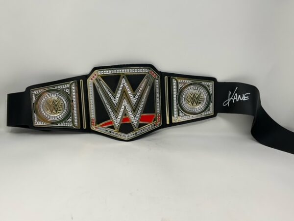 Kane Autographed 2014 Mattel WWE Wrestling Championship Belt JSA COA