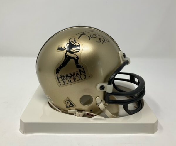 Ricky Williams Autographed Texas Longhorns Heisman Trophy Award Mini Helmet JSA COA