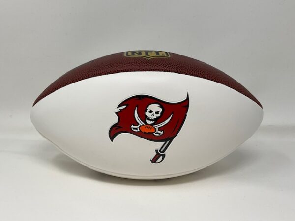 Tony Dungy Autographed Tampa Bay Buccaneers NFL The Duke White Panel Football JSA COA - Image 3