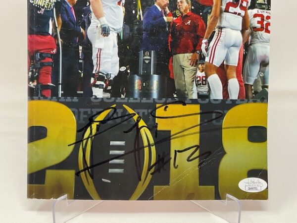 Tua Tagovailoa Autographed Alabama Crimson Tide Champs 2018 School Program JSA COA - Image 2