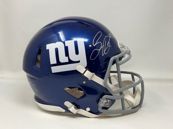 Saquon Barkley Autographed New York Giants Authentic Full Size Speed Helmet PSA/DNA