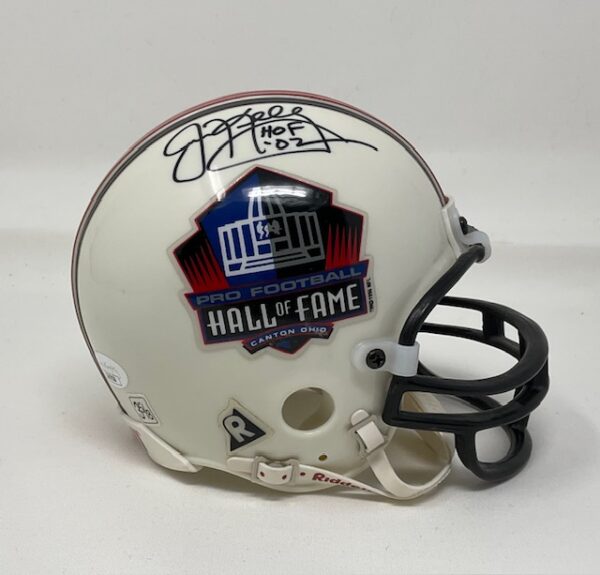 Jim Kelly Autographed Buffalo Bills Pro Football Hall of Fame Mini Helmet JSA COA