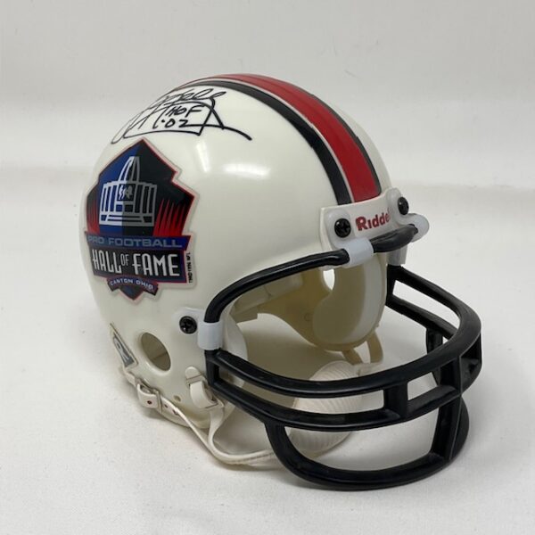 Jim Kelly Autographed Buffalo Bills Pro Football Hall of Fame Mini Helmet JSA COA - Image 3