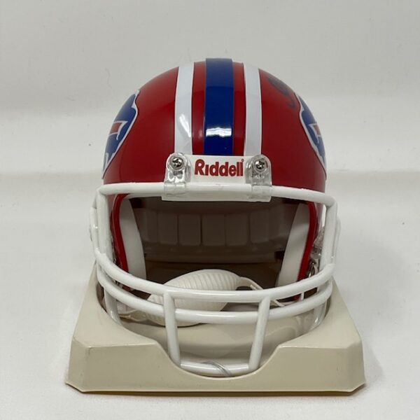 Thurman Thomas & Andre Reed Autographed Buffalo Bills Throwback Mini Helmet JSA COA - Image 5