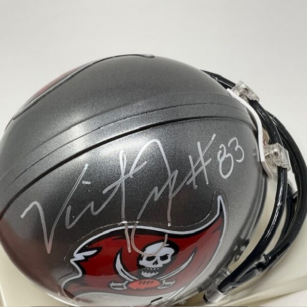 Vincent Jackson Autographed Tampa Bay Buccaneers Mini Helmet JSA COA - Image 2