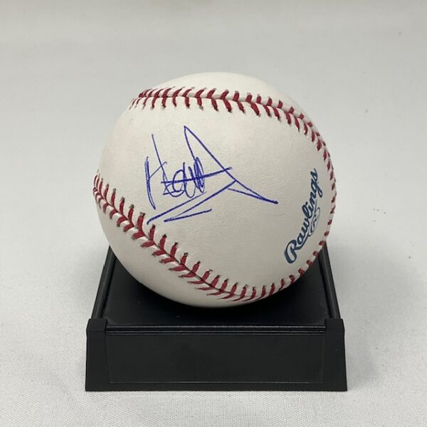 Andrade Autographed Wrestling WWE SmackDown ROML Baseball JSA COA