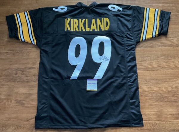 Levon Kirkland Autographed Pittsburgh Steeler Pro Style Jersey TSE COA