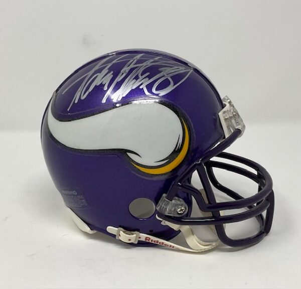 Adrian Peterson Autographed Minnesota Vikings Mini Helmet PSA