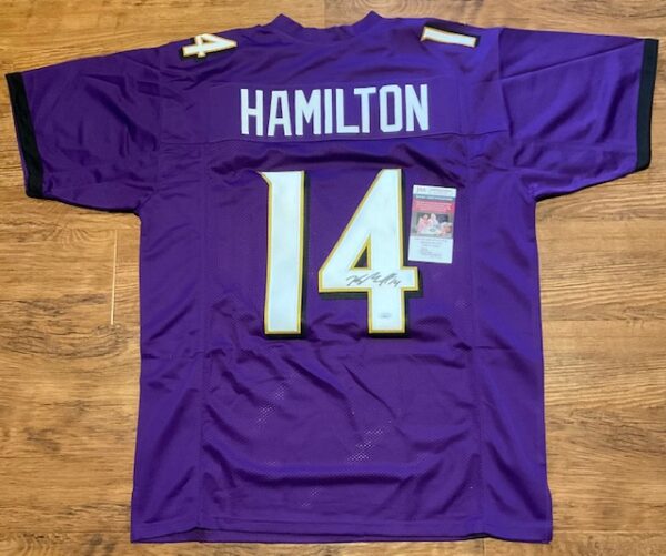 Kyle Hamilton Autographed Baltimore Ravens Pro Style Jersey JSA COA