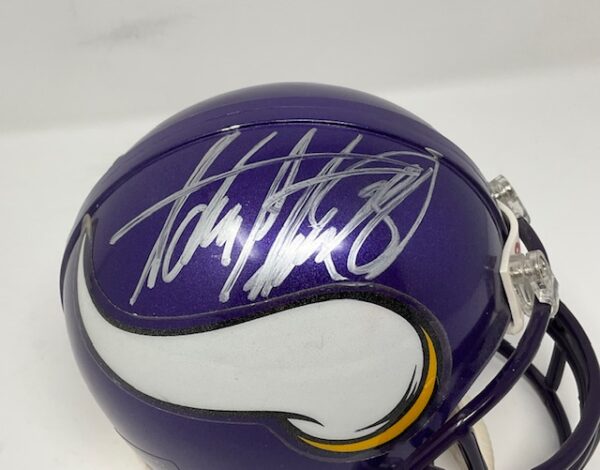 Adrian Peterson Autographed Minnesota Vikings Mini Helmet PSA - Image 2