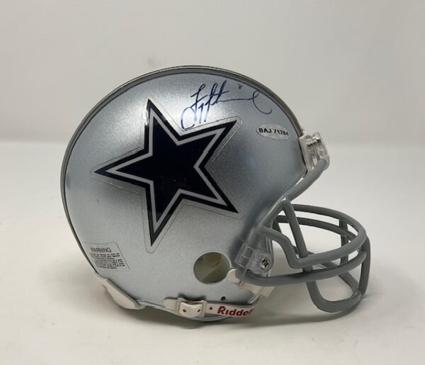 Troy Aikman Autographed Dallas Cowboys Mini Helmet Upper Deck