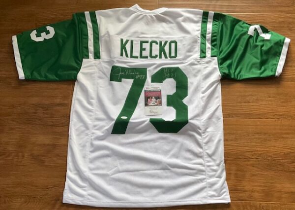 Joe Klecko Autographed New York Jets Pro Style Jersey JSA COA