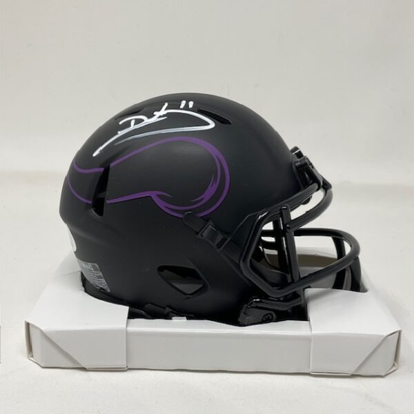 Daunte Culpepper Autographed Minnesota Vikings Mini Eclipse Helmet JSA COA