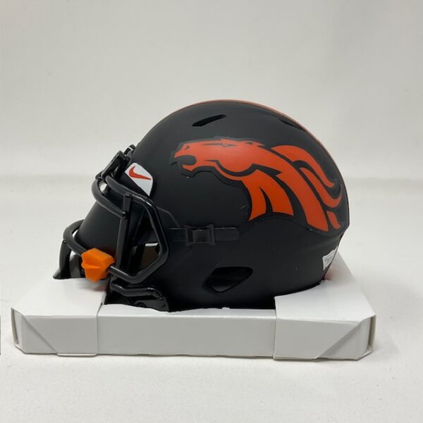 Peyton Manning Autographed Denver Broncos Upgraded Mini Eclipse Helmet Fanatics - Image 5