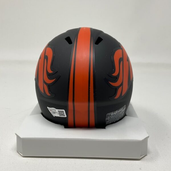 Peyton Manning Autographed Denver Broncos Upgraded Mini Eclipse Helmet Fanatics - Image 6