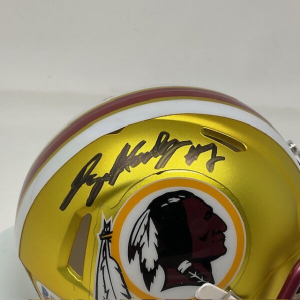 Dwayne Haskins Autographed Washington Redskins BLAZE Mini Helmet Beckett COA - Image 4