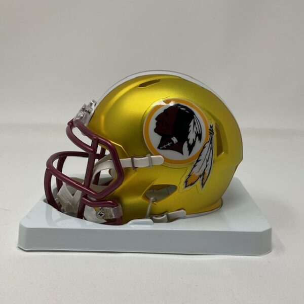 Dwayne Haskins Autographed Washington Redskins BLAZE Mini Helmet Beckett COA - Image 6