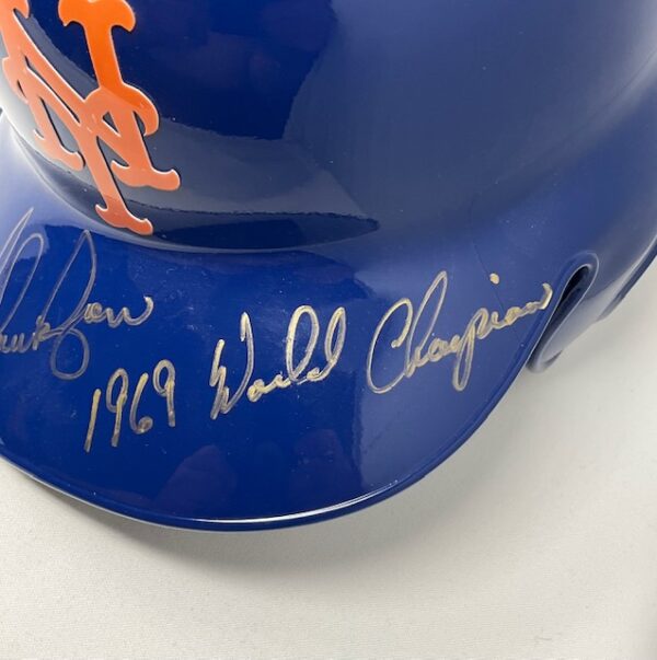 Nolan Ryan Autographed New York Mets Full Size Batting Helmet PSA COA - Image 4