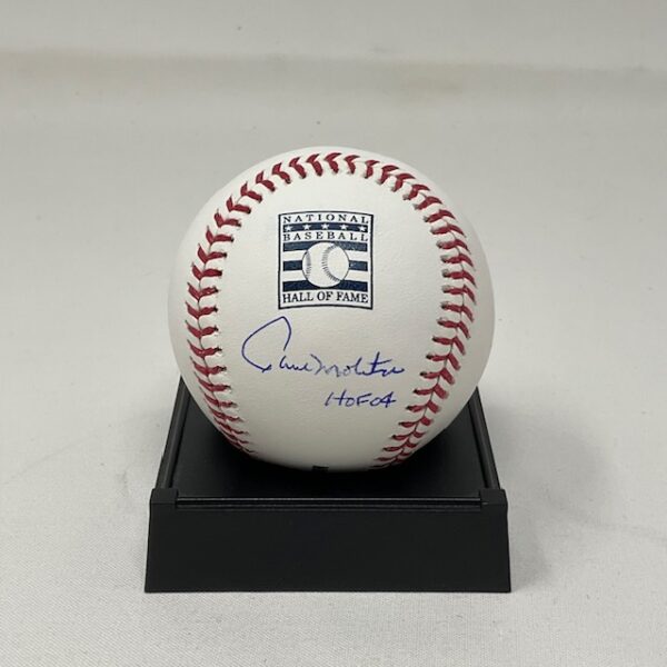 Paul Molitor Autographed Minnesota Twins HOF Logo ROML Baseball JSA COA