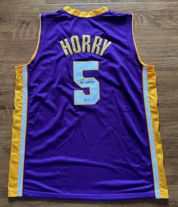 Robert Horry Autographed Los Angeles Lakers Pro Style Jersey Beckett