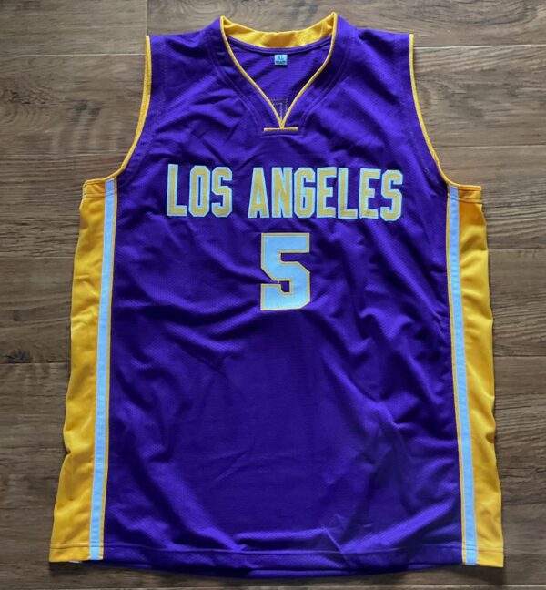 Robert Horry Autographed Los Angeles Lakers Pro Style Jersey Beckett - Image 4