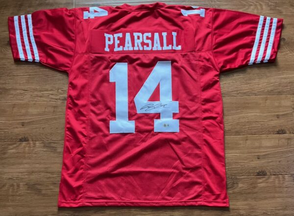 Ricky Pearsall Autographed San Francisco 49ers Pro Style Jersey Beckett