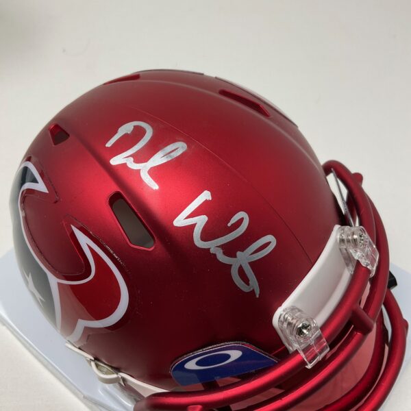 Deshaun Watson Autographed Houston Texans Mini Blaze Helmet With Visor Beckett - Image 3